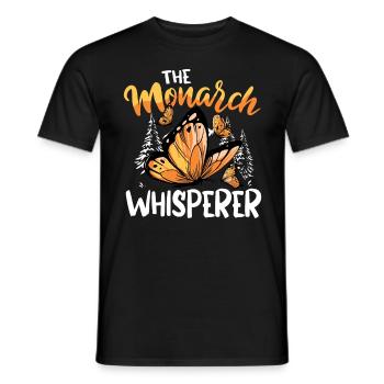 The Monarch Whisperer - Männer T-Shirt - Schwarz - Vorne - AI Model Male 178 light (178cm)