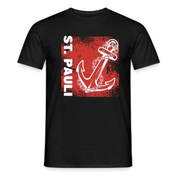 Hambourg Tshirt cadeau Moin Hamburch Football - T-shirt homme - noir - Devant - AI Model Male 178 light (178cm)