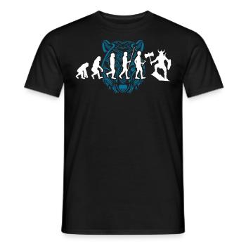 Viking Tshirt Viking Valhalla Valhalla God Odin - Men's T-Shirt - black - Front - AI Model Male 178 light (178cm)