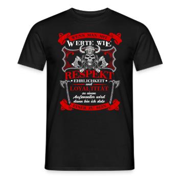 T-shirt Viking Valhalla Valhalla Dieu Odin - T-shirt homme - noir - Devant - AI Model Male 178 light (178cm)