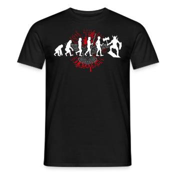 T-shirt Viking Valhalla Valhalla Dieu Odin - T-shirt homme - noir - Devant - AI Model Male 178 light (178cm)