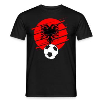 Albanien Geschenk Albania Shqiperi Fußball - Männer T-Shirt - Schwarz - Vorne - AI Model Male 178 light (178cm)