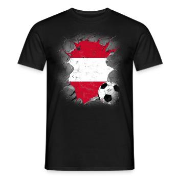 Austria Österreich Wien Steiermark Tirol - Männer T-Shirt - Schwarz - Vorne - AI Model Male 178 light (178cm)