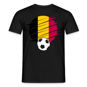Belgien Belgique Belgie Belgium Brüssel Fußball - Männer T-Shirt - Schwarz - Vorne - AI Model Male 178 light (178cm)