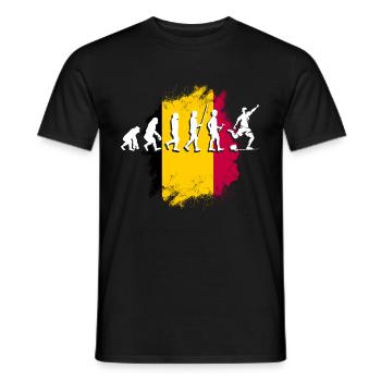 Belgien Belgique Belgie Belgium Brüssel Fußball - Männer T-Shirt - Schwarz - Vorne - AI Model Male 178 light (178cm)