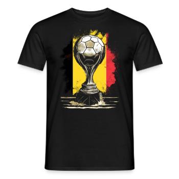 Belgien Belgique Belgie Belgium Brüssel Fußball - Männer T-Shirt - Schwarz - Vorne - AI Model Male 178 light (178cm)