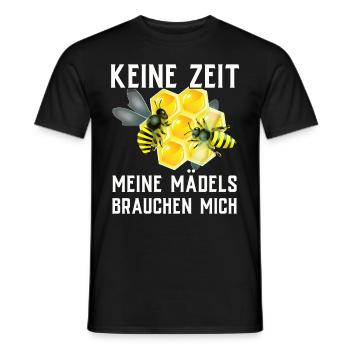 Beekeeper Tshirt Honey Bee Beekeeping Beekeeper - Men's T-Shirt - black - Front - AI Model Male 178 light (178cm)