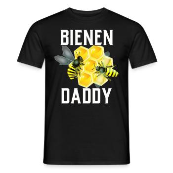 Beekeeper Tshirt Honey Bee Beekeeping Beekeeper - Men's T-Shirt - black - Front - AI Model Male 178 light (178cm)