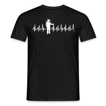 Beekeeper Tshirt Honey Bee Beekeeping Beekeeper - Men's T-Shirt - black - Front - AI Model Male 178 light (178cm)