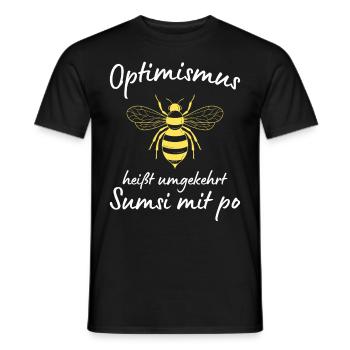 Beekeeper Tshirt Honey Bee Beekeeping Beekeeper - Men's T-Shirt - black - Front - AI Model Male 178 light (178cm)