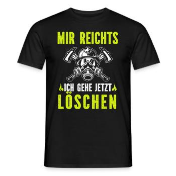 Firefighter Tshirt Firefighter Firefighter 112 - Men's T-Shirt - black - Front - AI Model Male 178 light (178cm)