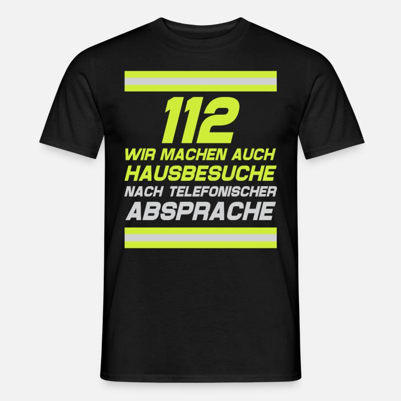 Firefighter Tshirt Firefighter Firefighter 112 - Men’s T-shirt - black