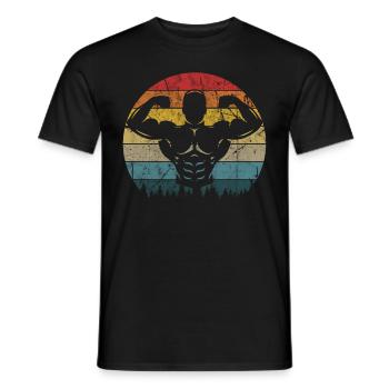 Gym Tshirt Lustig Fitness Workout Fitnessstudio - Männer T-Shirt - Schwarz - Vorne - AI Model Male 178 light (178cm)