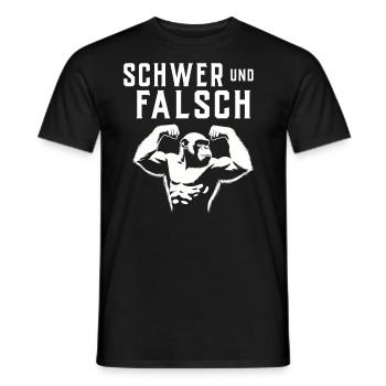 Gym Tshirt Lustig Fitness Workout Fitnessstudio - Männer T-Shirt - Schwarz - Vorne - AI Model Male 178 light (178cm)