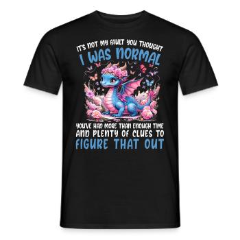 T-shirt Dragon Conte de fées Dragon Kanji japonais - T-shirt homme - noir - Devant - AI Model Male 178 light (178cm)