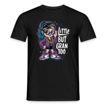 Cooles Mädchen mit blauen Haaren und Sonnenbrille - Männer T-Shirt - Schwarz - Vorne - AI Model Male 178 light (178cm)