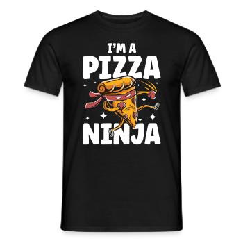I'm A Pizza Ninja - Männer T-Shirt - Schwarz - Vorne - AI Model Male 178 light (178cm)