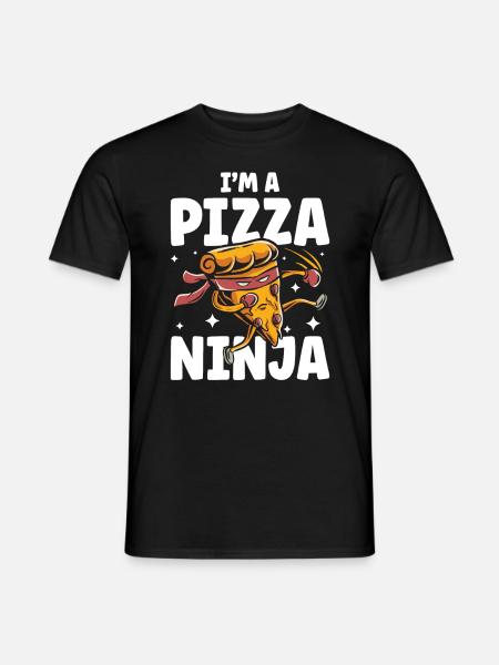 I'm A Pizza Ninja - Männer T-Shirt - Schwarz