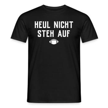 American Football Gift Kids Football Player - Men's T-Shirt - black - Front - AI Model Male 178 light (178cm)