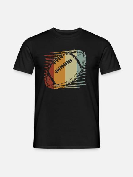 American Football Tshirt Herren Kinder Football - Männer T-Shirt - Schwarz
