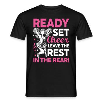 Ready Set Cheer Leave The Rest In The Rear - Männer T-Shirt - Schwarz - Vorne - AI Model Male 178 light (178cm)
