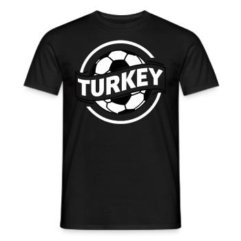 Turkey Gift Turkey Football Soccer Europe Turk - Men's T-Shirt - black - Front - AI Model Male 178 light (178cm)