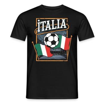 Maillot Italie 2024 Italie Italie Rome Turin Milan - T-shirt homme - noir - Devant - AI Model Male 178 light (178cm)