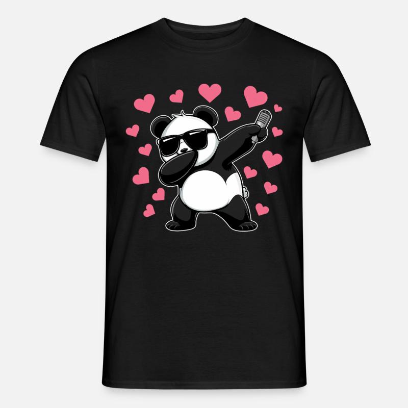 Panda Panda Bear Funny - Men's T-Shirt - black