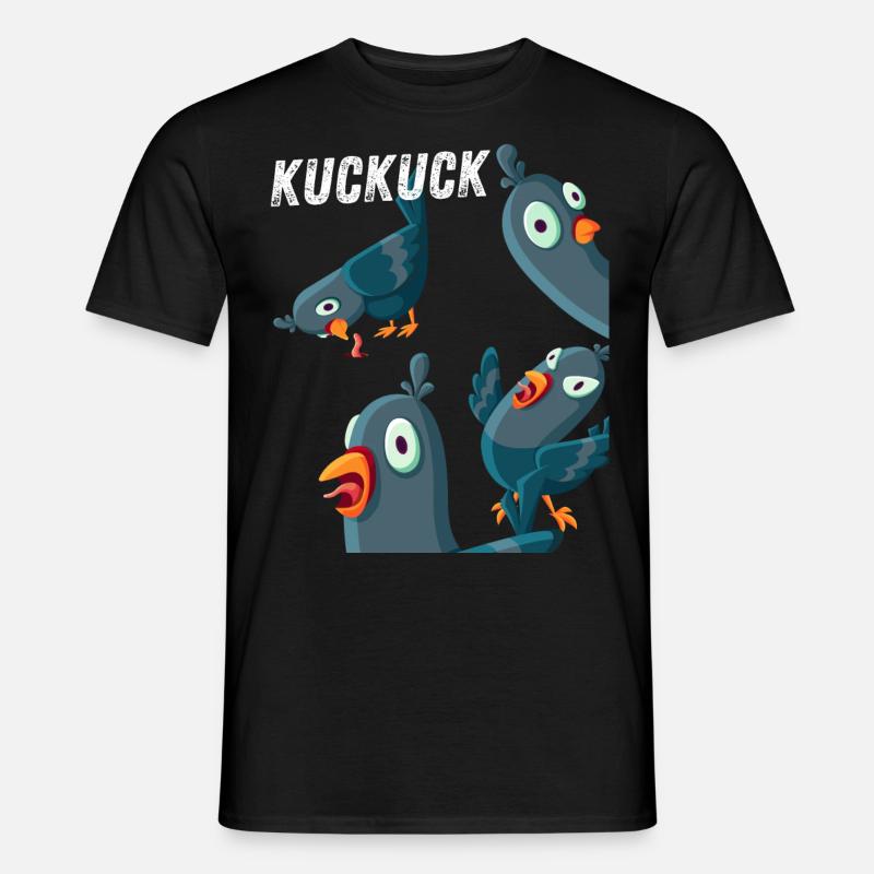 KUCKUCK - Männer T-Shirt - Schwarz