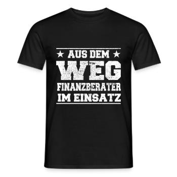Conseillers financiers en action - T-shirt homme - noir - Devant - AI Model Male 178 light (178cm)