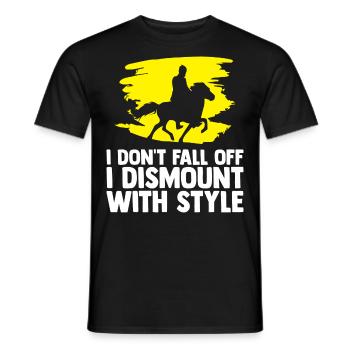 Pferdeliebhaber Reiten Reiten - Männer T-Shirt - Schwarz - Vorne - AI Model Male 178 light (178cm)