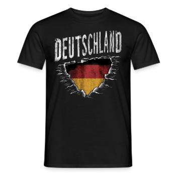 Germany German German GER Almanya Alemania - Men's T-Shirt - black - Front - AI Model Male 178 light (178cm)