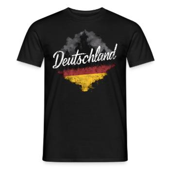Germany German German GER Almanya Alemania - Men's T-Shirt - black - Front - AI Model Male 178 light (178cm)