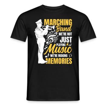 Marching Band We're Not Just Playing Music - Männer T-Shirt - Schwarz - Vorne - AI Model Male 178 light (178cm)