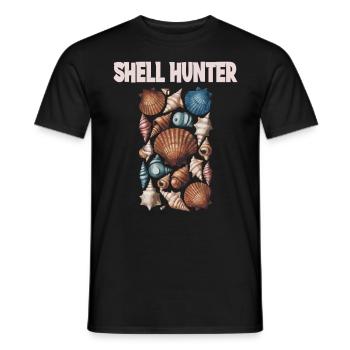 Muschel Sammler für Muschel Fan - Männer T-Shirt - Schwarz - Vorne - AI Model Male 178 light (178cm)