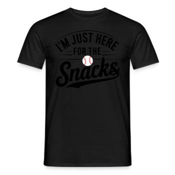 Baseball Men Women Kids Player Pitcher Softball - Männer T-Shirt - Schwarz - Vorne - AI Model Male 178 light (178cm)