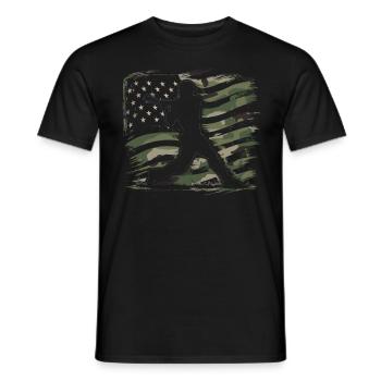 Baseball Men Women Kids Player Pitcher Softball - Männer T-Shirt - Schwarz - Vorne - AI Model Male 178 light (178cm)