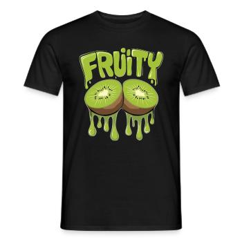 Fruchtig Orangen für einen Kiwi Liebhaber - Männer T-Shirt - Schwarz - Vorne - AI Model Male 178 light (178cm)