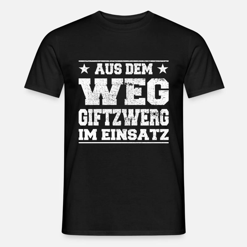 Aus dem Weg Giftzwerg im Einsatz Design - Männer T-Shirt - Schwarz