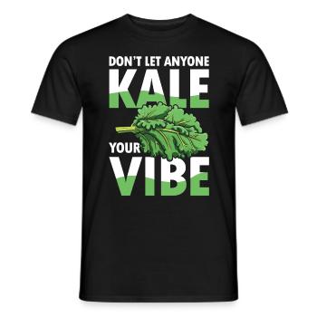 Don’t Let Anyone Kale Your Vibe - Männer T-Shirt - Schwarz - Vorne - AI Model Male 178 light (178cm)