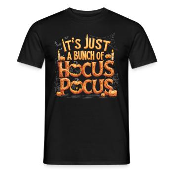 Halloween Costume Zombie Pumpkin Blood Spirit Party - Men's T-Shirt - black - Front - AI Model Male 178 light (178cm)