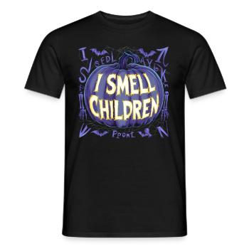 Halloween Costume Zombie Pumpkin Blood Spirit Party - Men's T-Shirt - black - Front - AI Model Male 178 light (178cm)