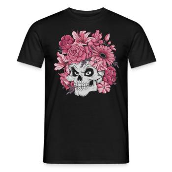 Halloween Costume Zombie Pumpkin Blood Spirit Party - Men's T-Shirt - black - Front - AI Model Male 178 light (178cm)