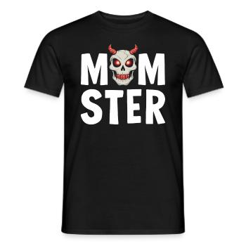 Halloween, Squelette, Effrayant, Effrayant, Horreur, Fête - T-shirt homme - noir - Devant - AI Model Male 178 light (178cm)
