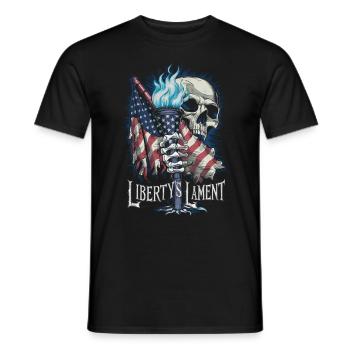 Halloween, Squelette, Effrayant, Effrayant, Horreur, Fête - T-shirt homme - noir - Devant - AI Model Male 178 light (178cm)
