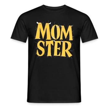 Halloween Kostüm Kürbis Scary Spooky Horror Party - Männer T-Shirt - Schwarz - Vorne - AI Model Male 178 light (178cm)