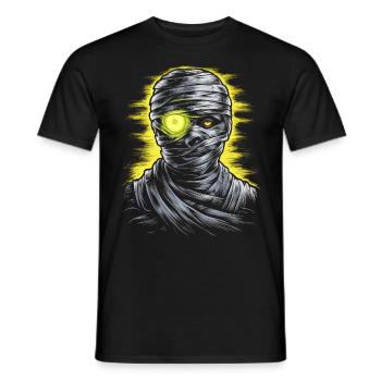 Halloween Kostüm Kürbis Scary Spooky Horror Party - Männer T-Shirt - Schwarz - Vorne - AI Model Male 178 light (178cm)