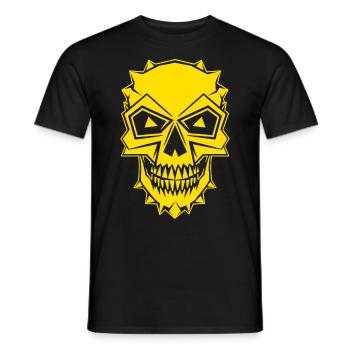 Halloween Kostüm Kürbis Scary Spooky Horror Party - Männer T-Shirt - Schwarz - Vorne - AI Model Male 178 light (178cm)