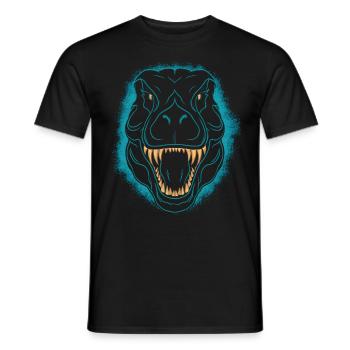 Halloween Kostüm Kürbis Scary Spooky Horror Party - Männer T-Shirt - Schwarz - Vorne - AI Model Male 178 light (178cm)