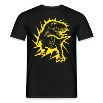 Halloween Kostüm Kürbis Scary Spooky Horror Party - Männer T-Shirt - Schwarz - Vorne - AI Model Male 178 light (178cm)